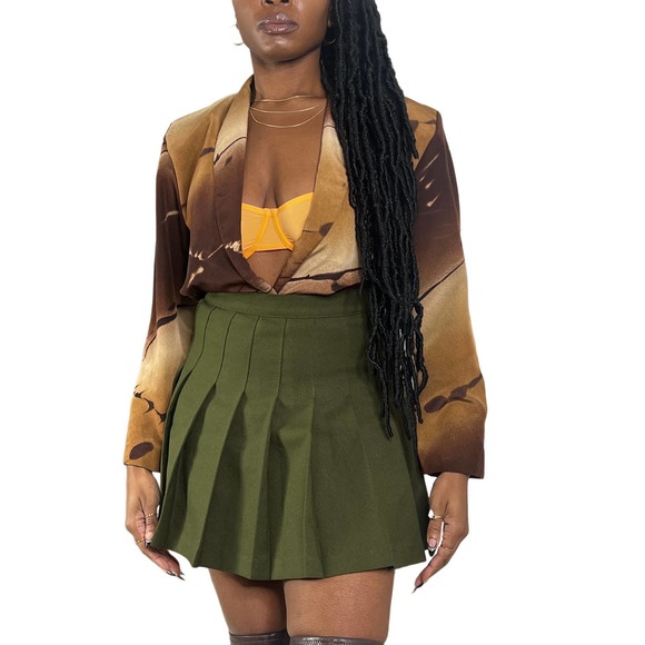 Vintage Brown Blazer: Timeless Elegance w/ Chic Modern Twist - Picture 3 of 3